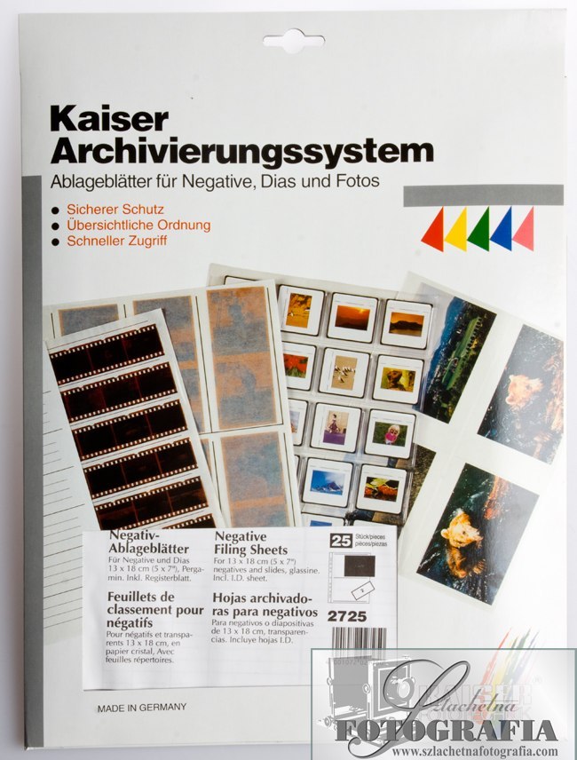 Glasine negative sleeves 13x18cm Kaiser