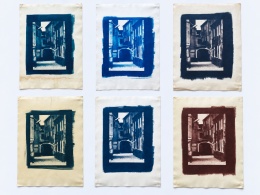 Cyanotype toner – black to aubergine tone