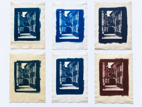 Cyanotype toner – black to aubergine tone